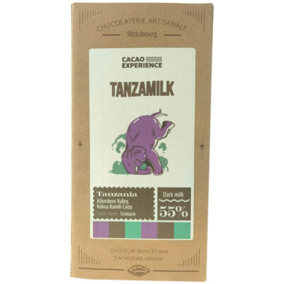 Tanzamilk chocolat au lait Tanzania 55%, Cacao Expérience